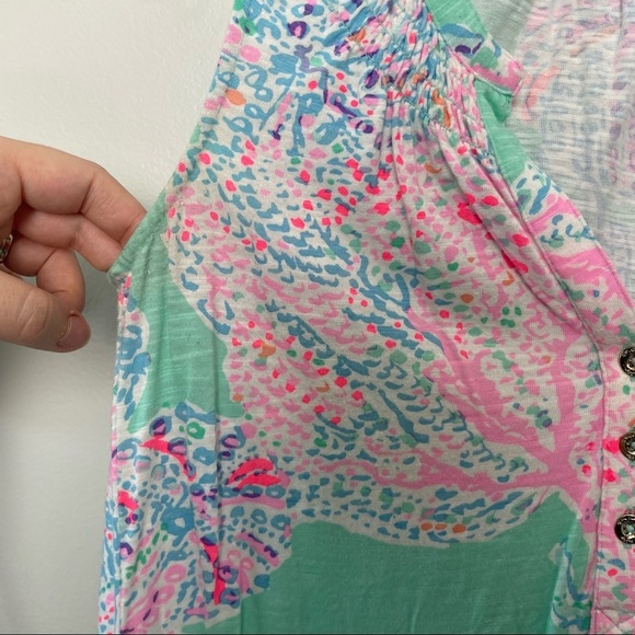 Lilly Pulitzer Essie Minty Fresh Sleeveless Mini Dress - Picture 4 of 8